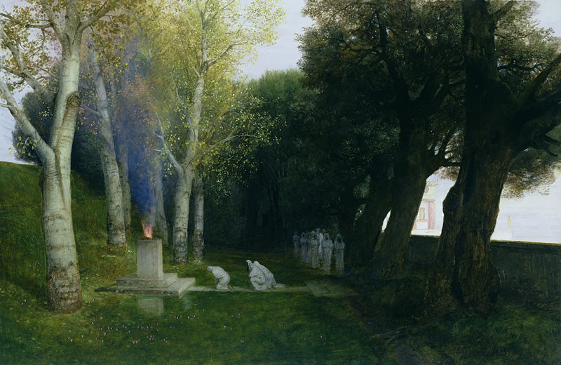 Helig skogsdunge (II) - Arnold Böcklin