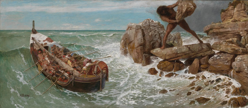 Ulysse och Polyfemos - Arnold Böcklin