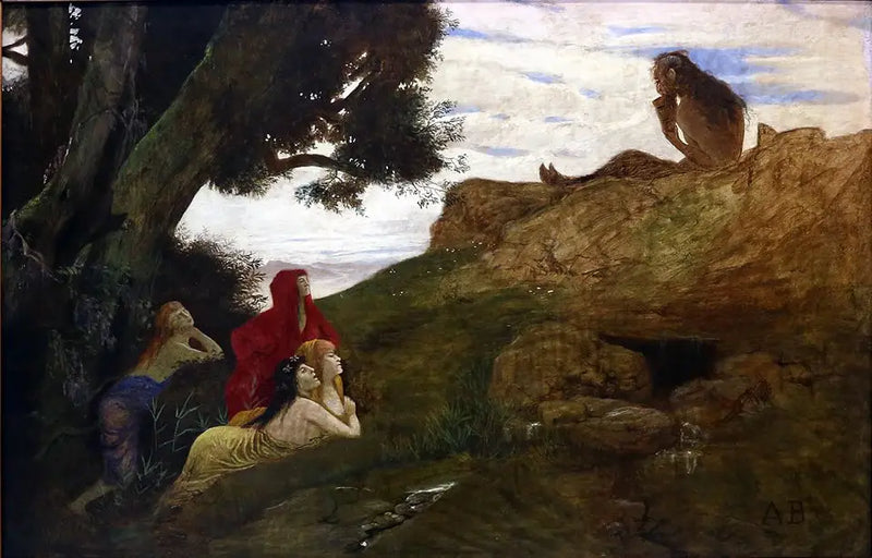 Pan och Dryader - Arnold Böcklin