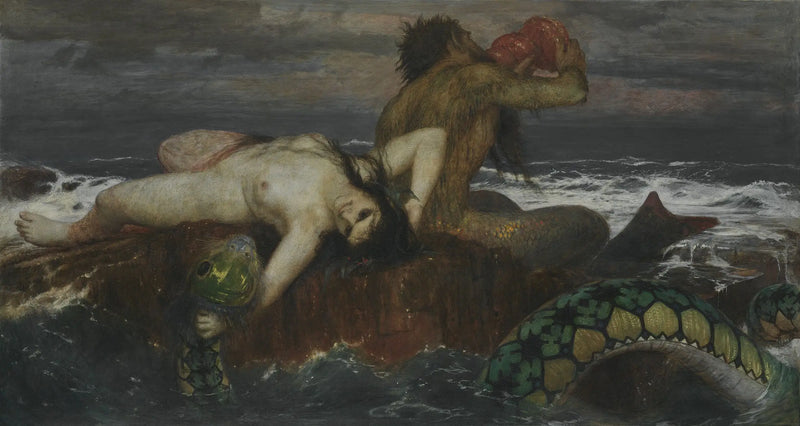 Triton och Nereide - Arnold Böcklin