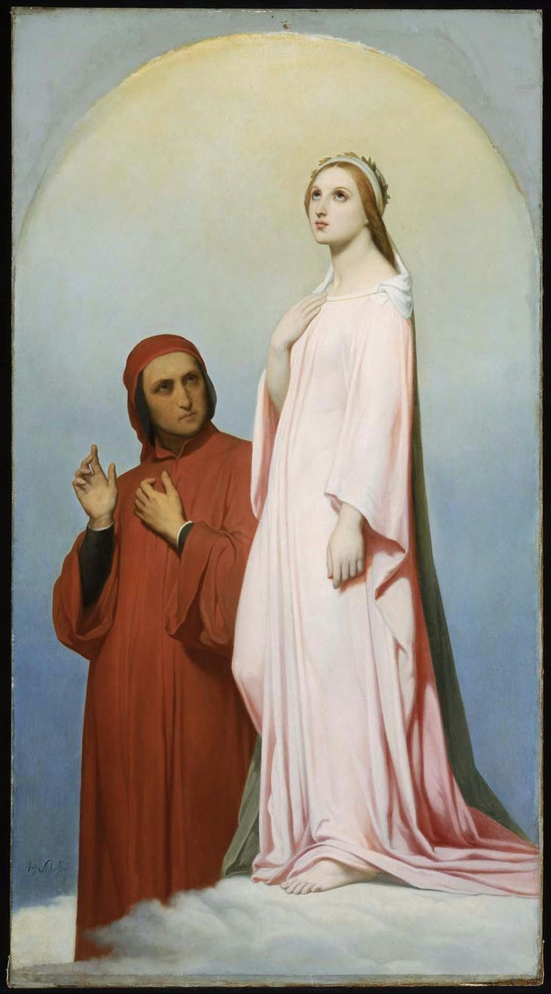 Dante och Beatrice - Ary Scheffer