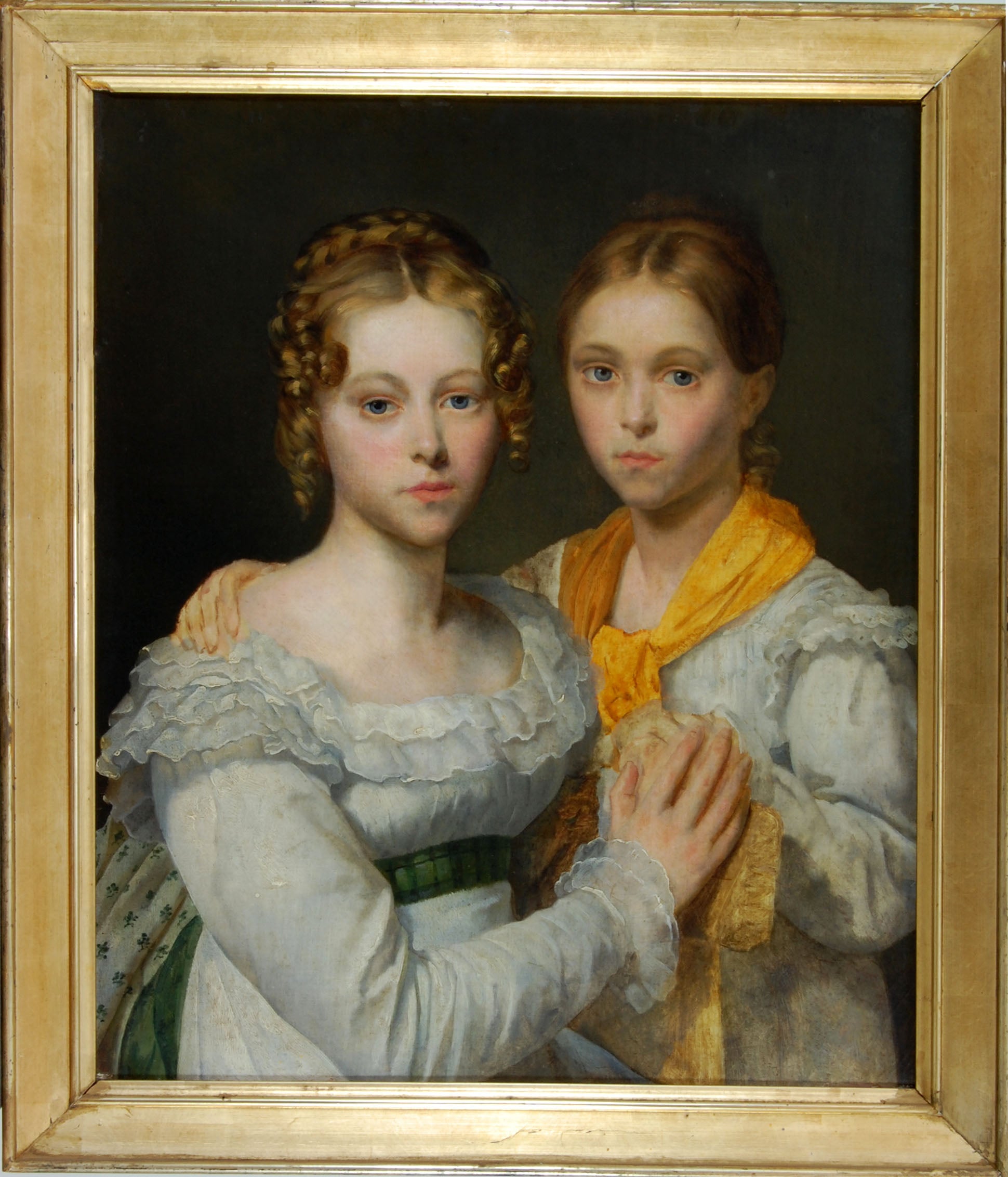 Étude pour les portraits de deux filles de la comtesse d'Estudt de Tracy - Ary Scheffer