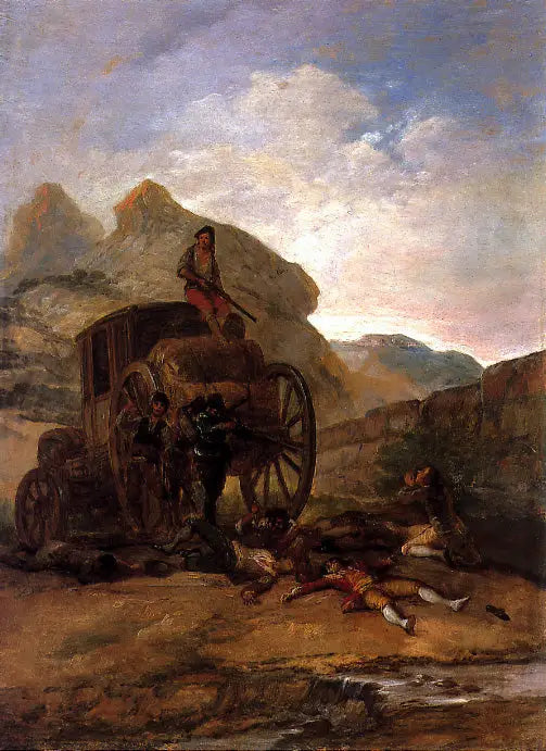 Rån av tjuvar - Francisco de Goya