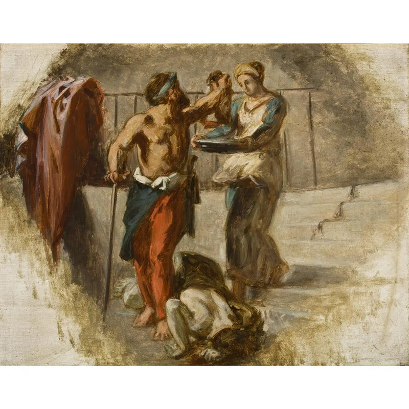 Avhuggningen av Johannes Döparen - Eugène Delacroix
