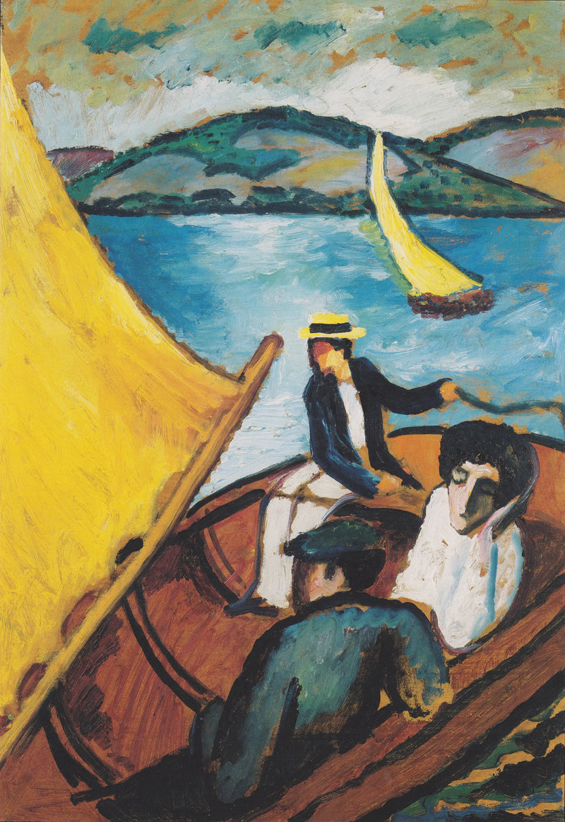 Segelbåt på Tegernsee - August Macke
