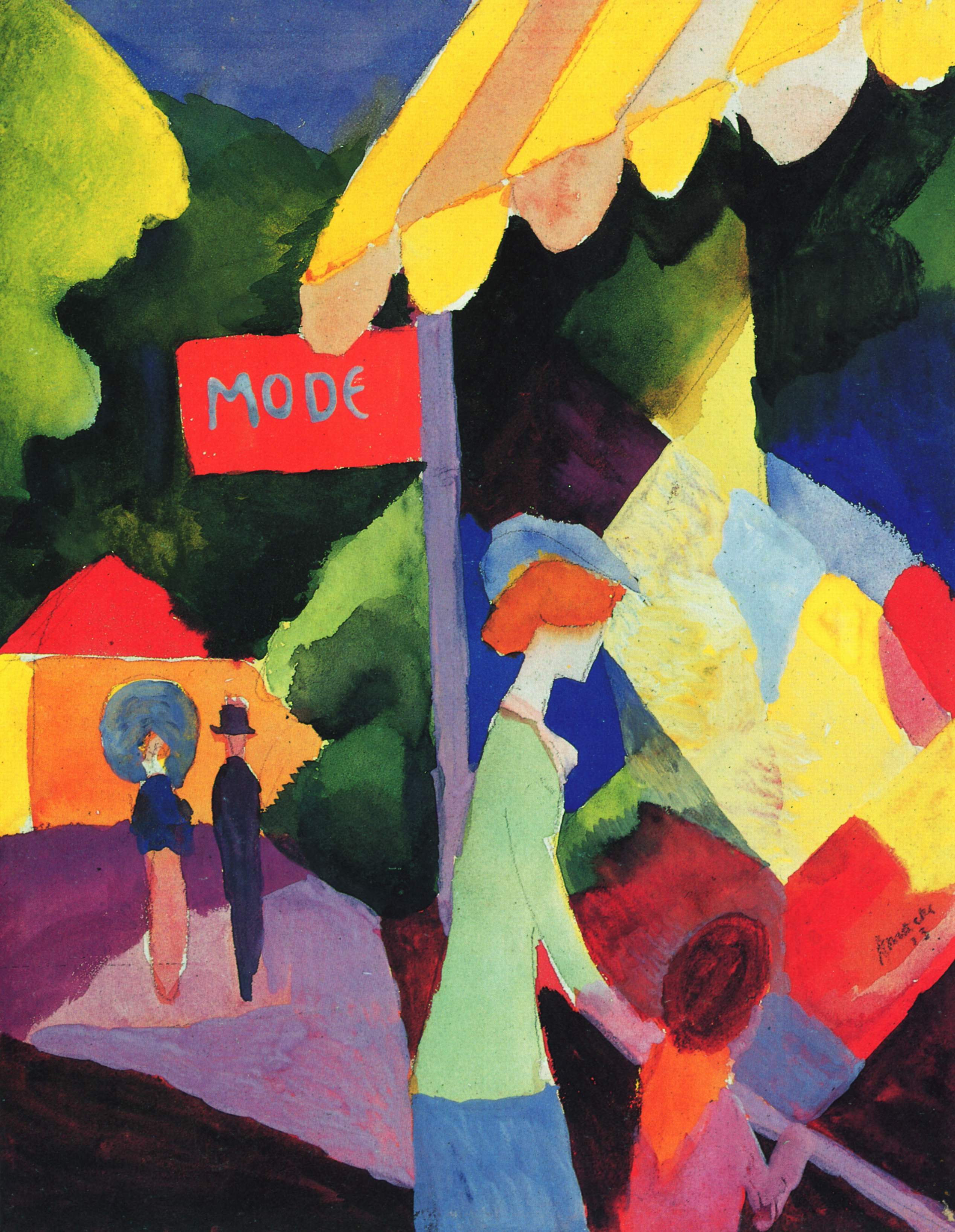 Reproduction du tableau « Q130745948 - August Macke » par Alpha Reproduction en peinture à l’huile