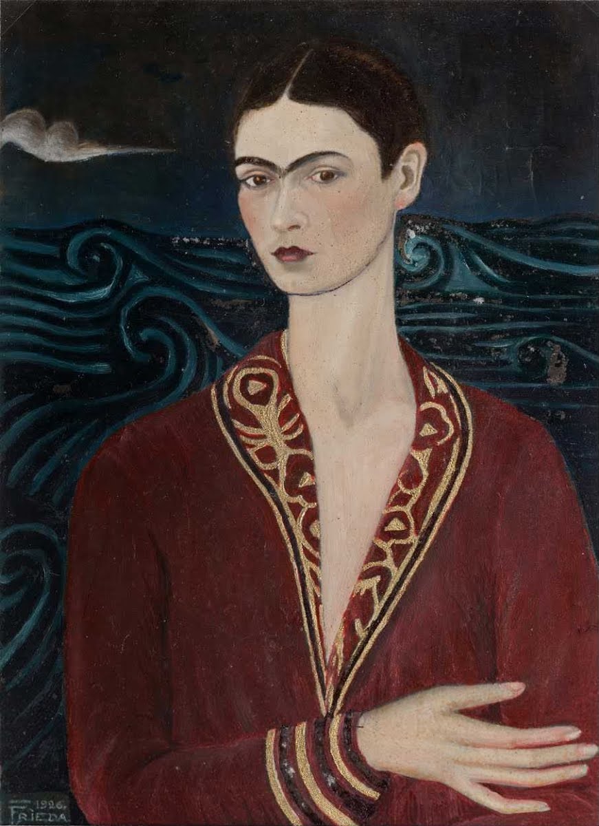 Självporträtt i sammetklänning – Frida Kahlo (1926)