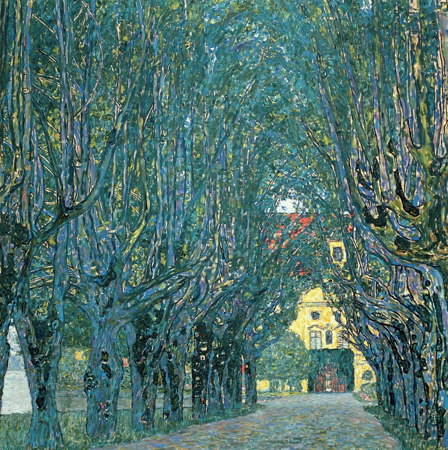 🌳✨ Allé i parken vid Schloss Kammer – Gustav Klimt (1912)