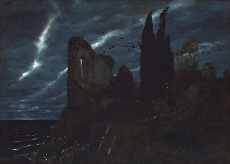 Ruiner vid kusten - Arnold Böcklin