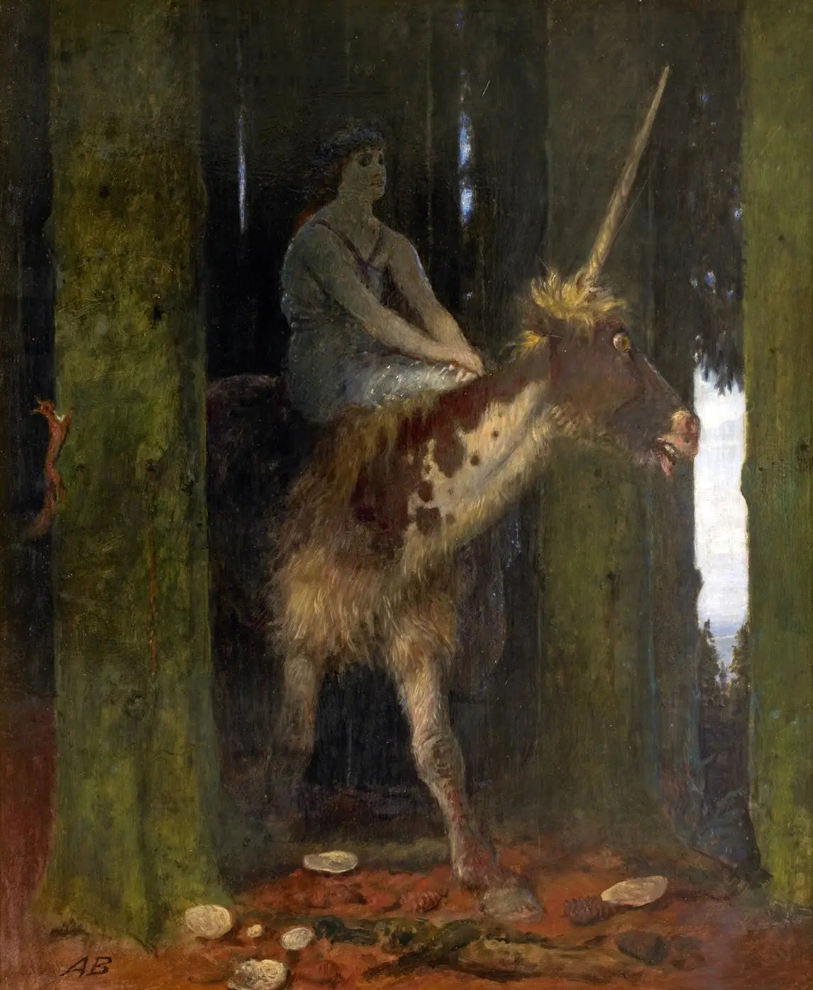 Le silence de la forêt - Arnold Böcklin - Alpha Reproduction