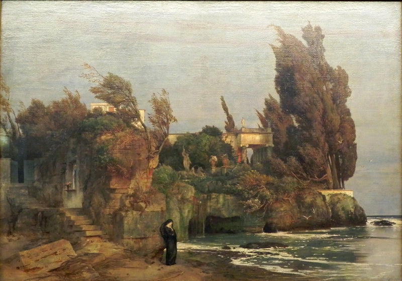 Villa vid havet, version II - Arnold Böcklin