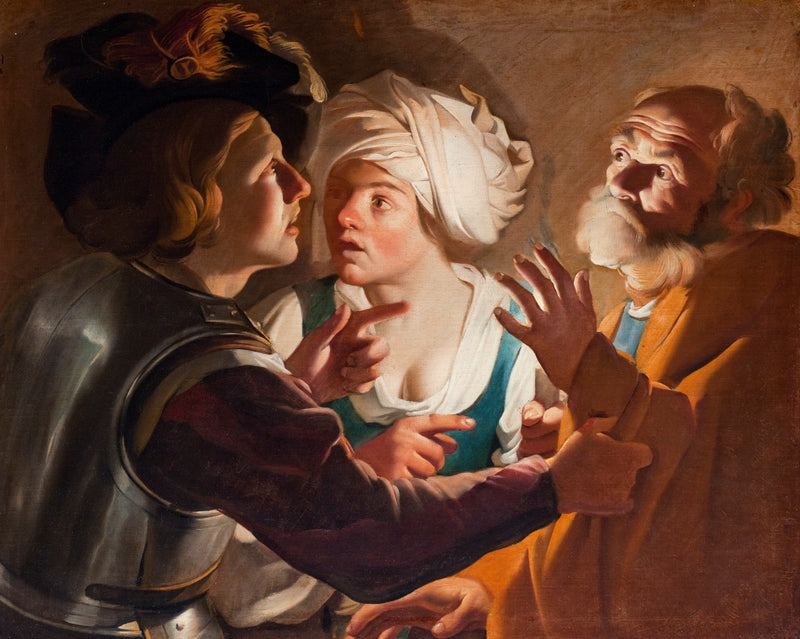 Le reniement de saint Pierre - Dirck van Baburen