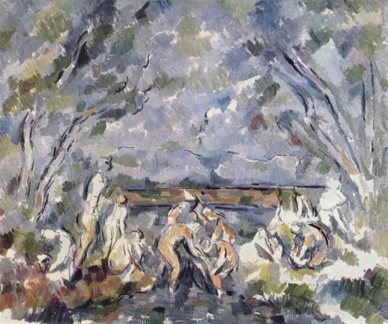 Badande kvinnor - Paul Cézanne