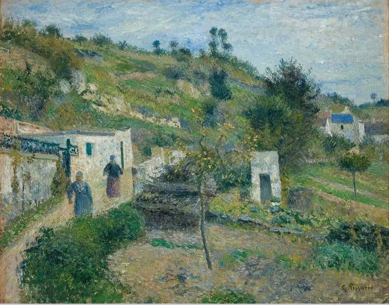 Auversbackarna - Camille Pissarro