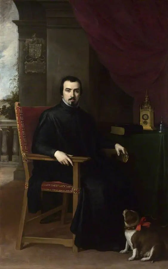 Porträtt av Don Justino de Neve - Bartolomé Esteban Murillo