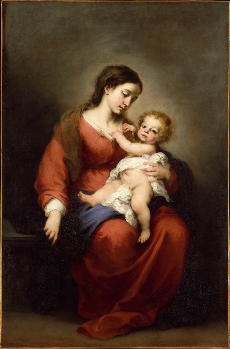 Jungfru med barnet - Bartolomé Esteban Murillo
