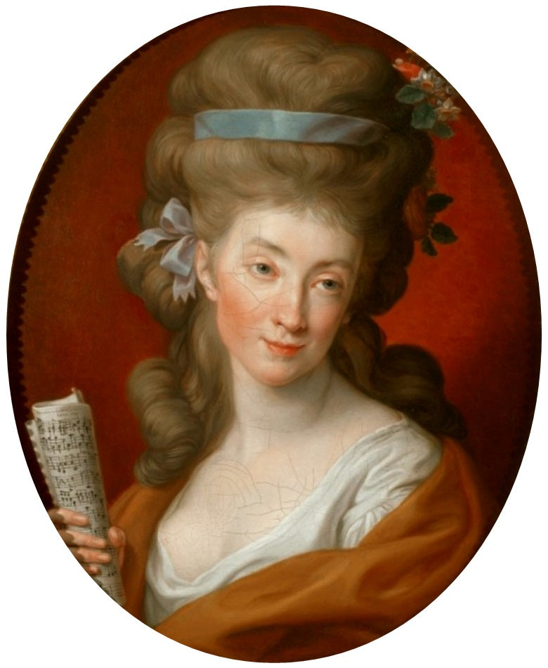 Porträtt av Izabela (Elżbieta) Potocka född Lubomirska i Polymnia. - Pompeo Batoni
