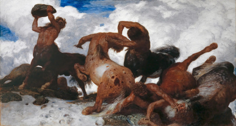 Kamp mellan centaurer - Arnold Böcklin