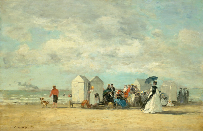 Strandscen - Eugène Boudin