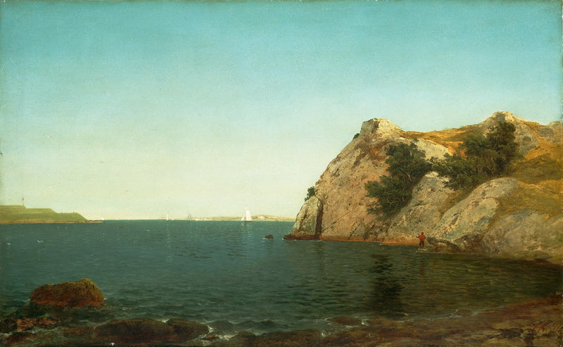 Beacon Rock, Newport hamn - John Frederick Kensett