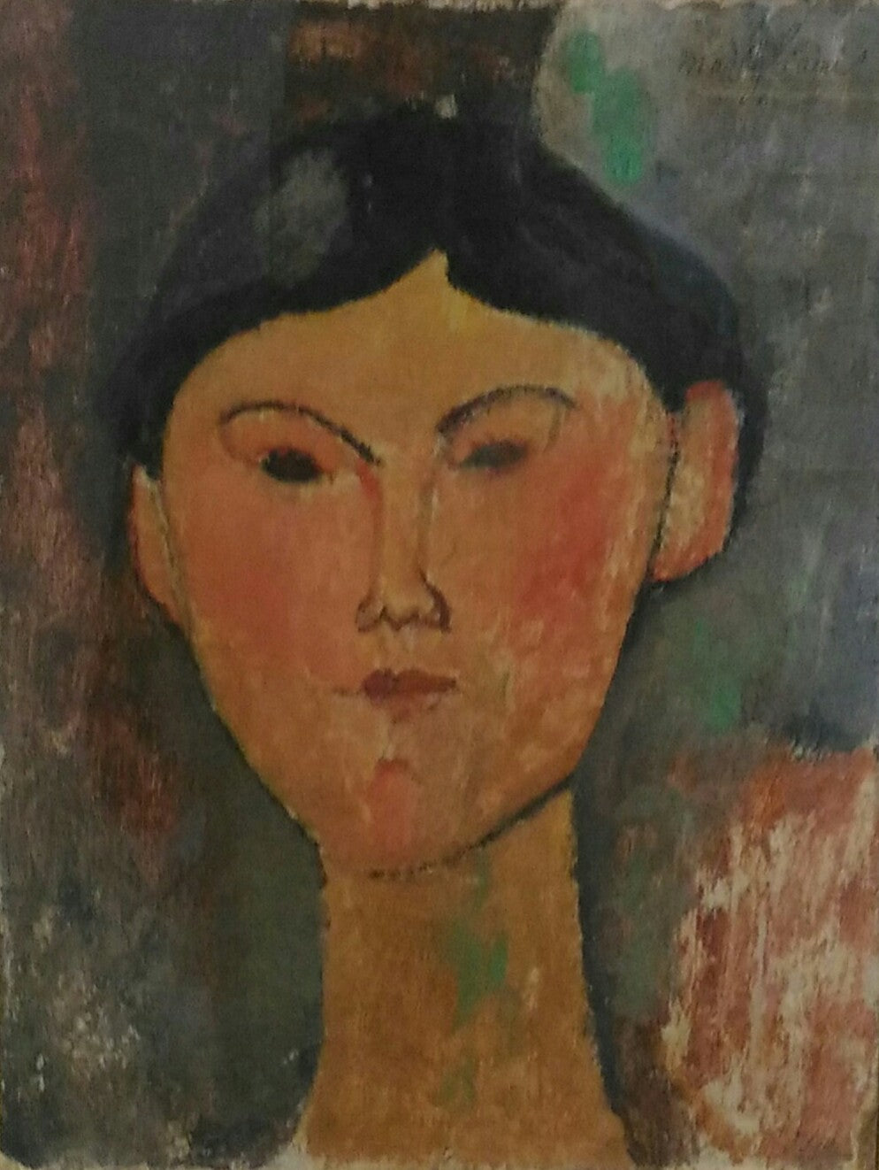 Reproduction du tableau « Portrait de Béatrice Hastings - Amedeo Modigliani » par Alpha Reproduction en peinture à l’huile