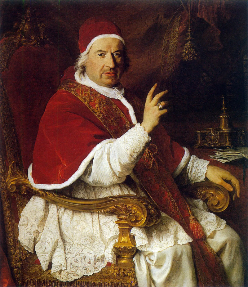 Porträtt av påven Benedikt XIV - Pierre Subleyras