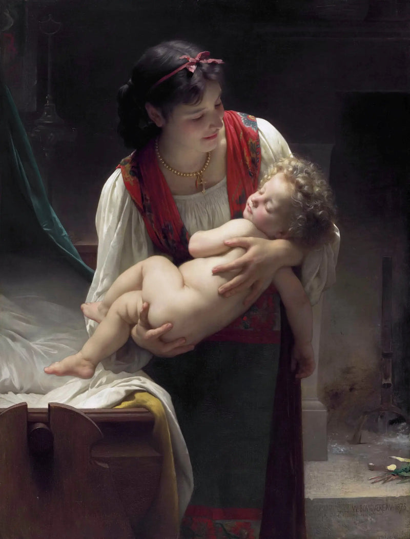 Vaggvisa (Nedgången) - Bouguereau
