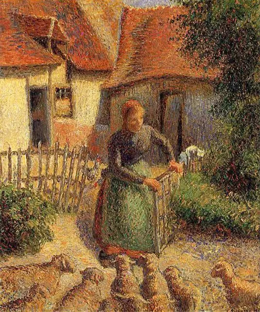 Fårhyrdinnan - Camille Pissarro