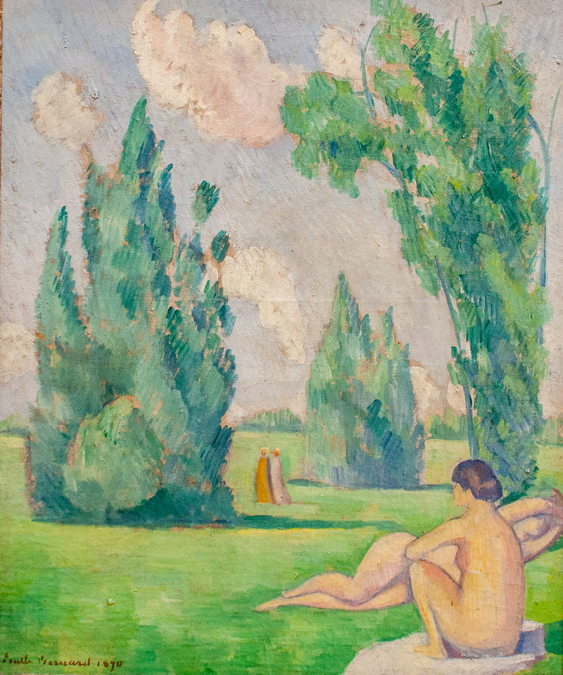 Nus dans un paysage - Émile Bernard