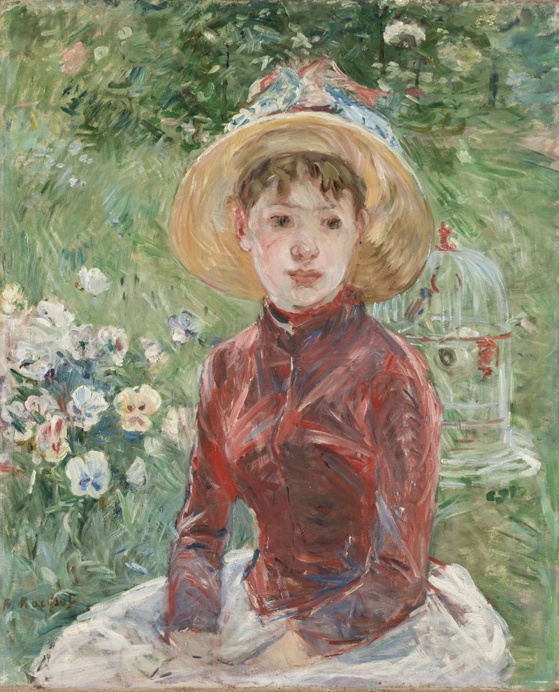 Den röda korsetten - Berthe Morisot