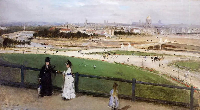 Utsikt över Paris från Trocadéro-höjderna - Berthe Morisot