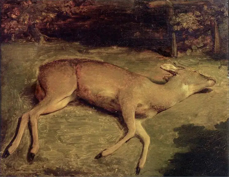 Död räv - Gustave Courbet