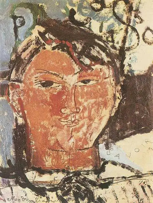 Porträtt av Pablo Picasso - Amedeo Modigliani