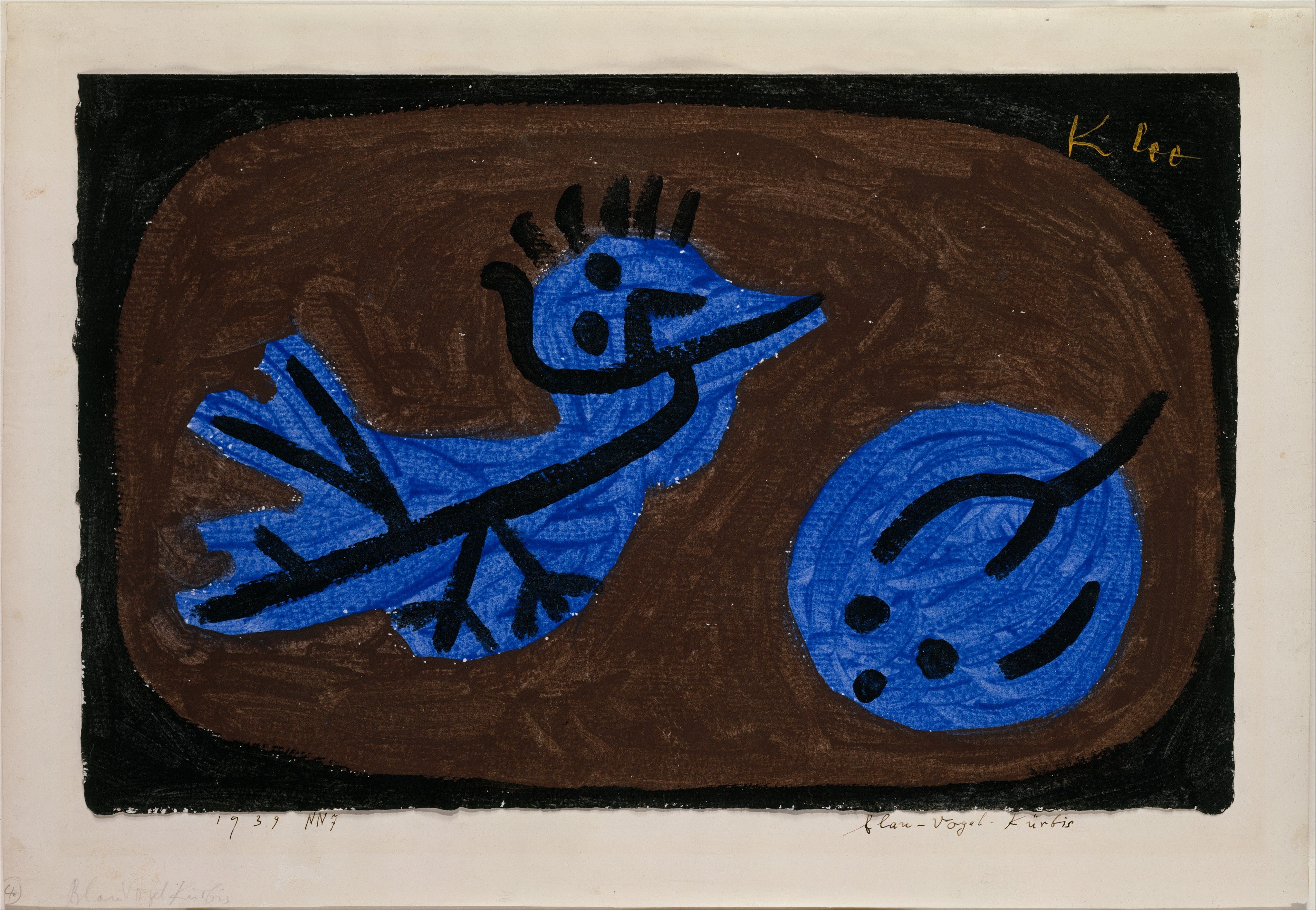 Blå fågel - Paul Klee
