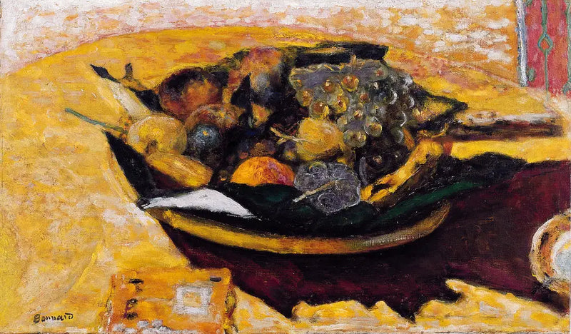 Fruktskål på ett bord - Pierre Bonnard