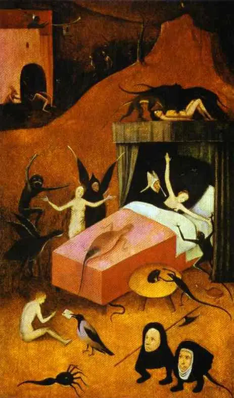 Den döde fördömde - Hieronymus Bosch
