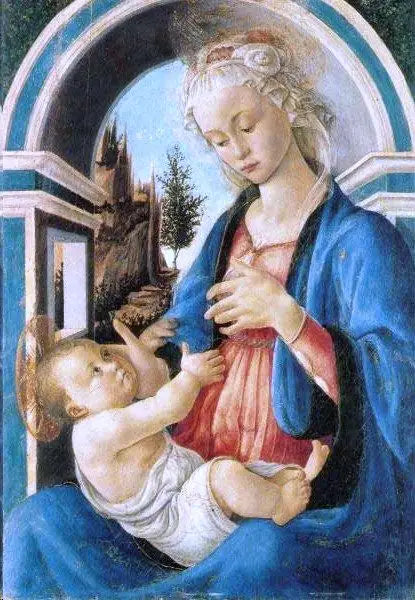 Madonna med barnet - Sandro Botticelli