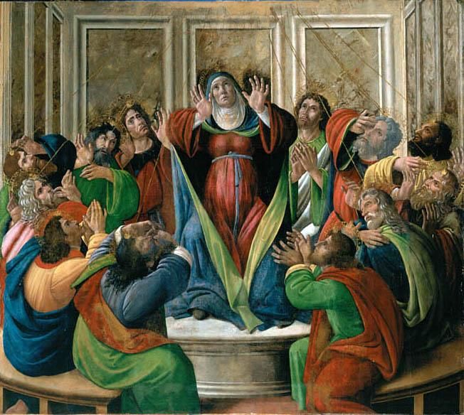 Den heliga andens nedstigning - Sandro Botticelli