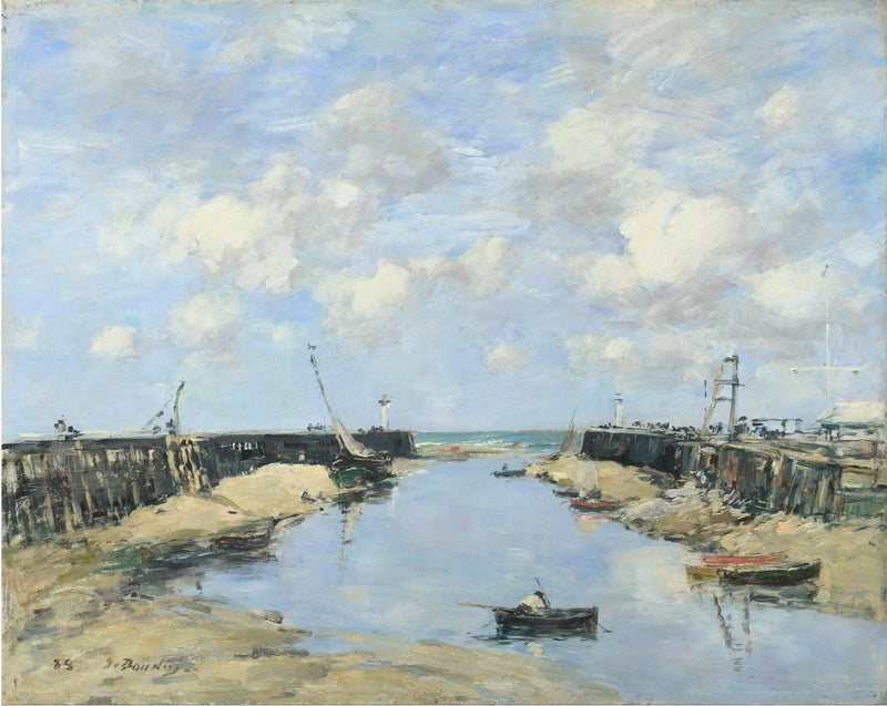 Inloppet till hamnen i Trouville - Eugène Boudin