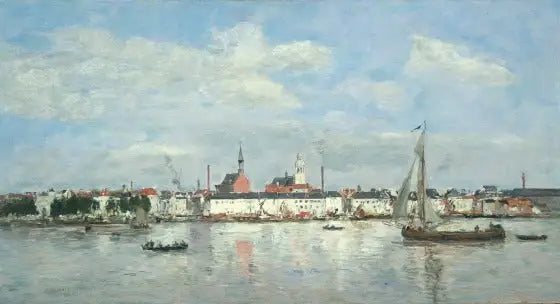 Quai i Antwerpen (1874) - Eugène Boudin