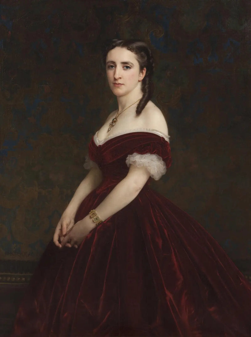 Porträtt av Madame vicomtesse de Chabrol - Bouguereau