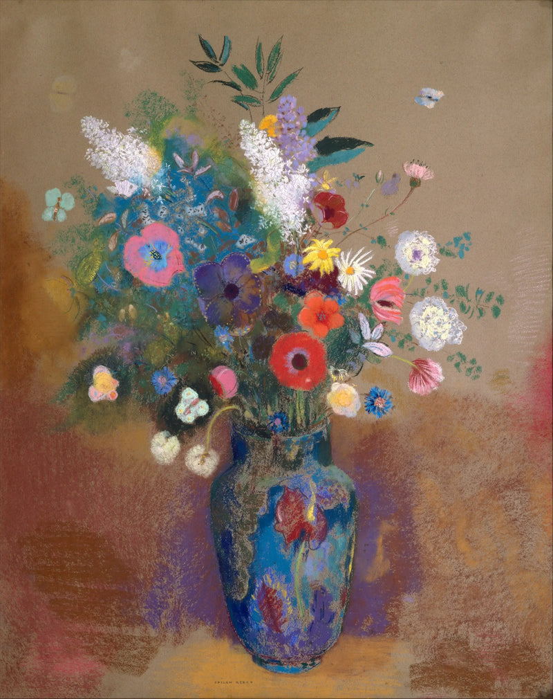 Blomsterbukett - Odilon Redon