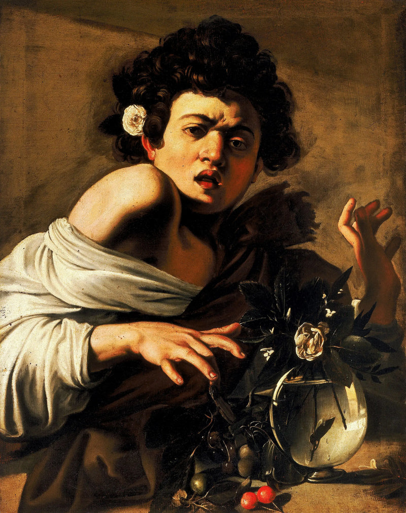 Kille biten av en ödla - Caravaggio