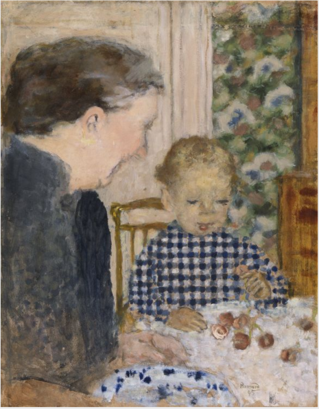 Reproduction du tableau « Enfant mangeant des cerises - Pierre Bonnard » par Alpha Reproduction en peinture à l’huile