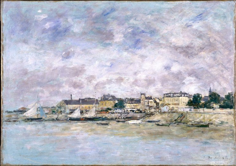 Reproduction du tableau « Trouville, le Port - Eugène Boudin » par Alpha Reproduction en peinture à l’huile