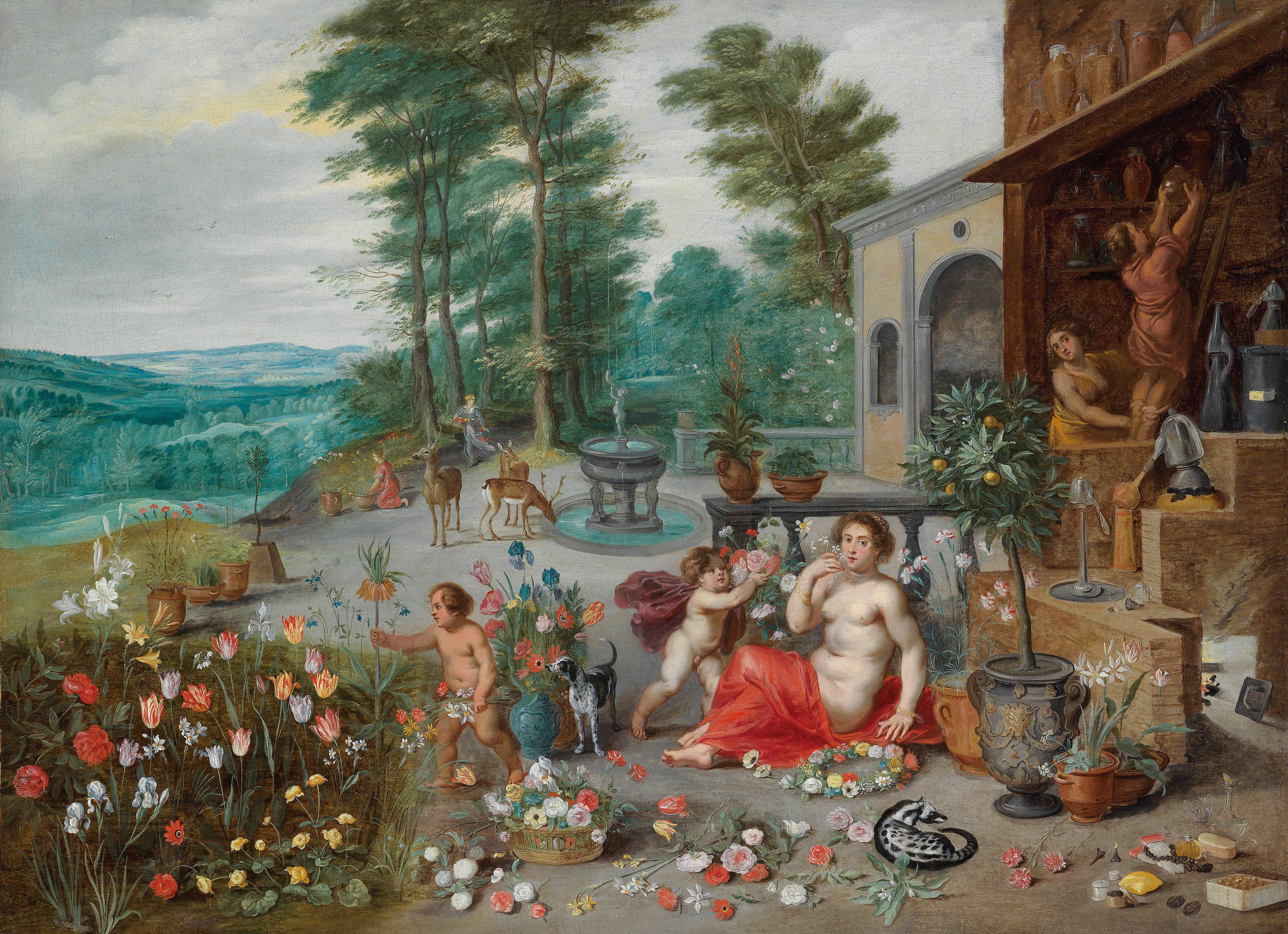 Une allégorie de l'odorat - Jan Brueghel le Jeune