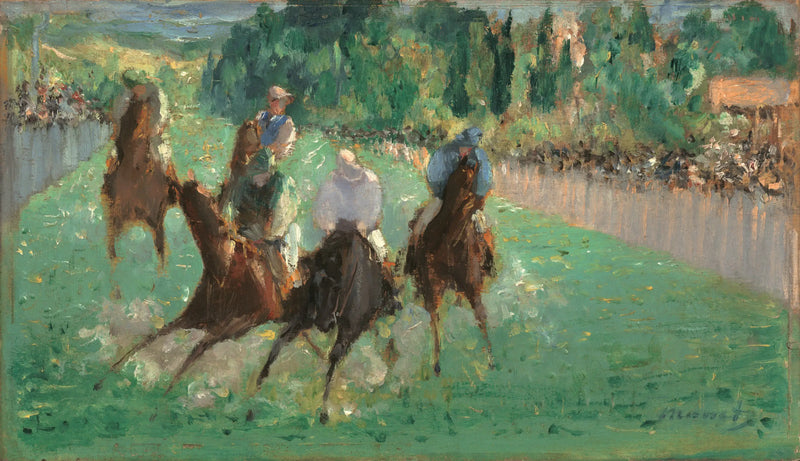 Lopp på Longchamp - Édouard Manet