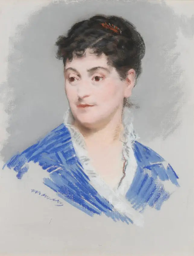 Porträtt av fru Zola - Édouard Manet