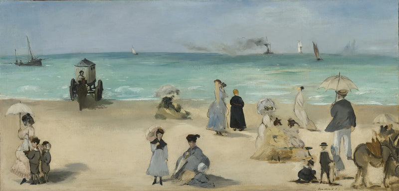 På stranden i Boulogne - Édouard Manet