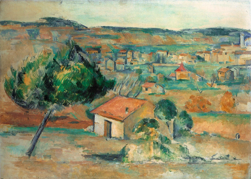 Gardanne sedd från Claou - Paul Cézanne